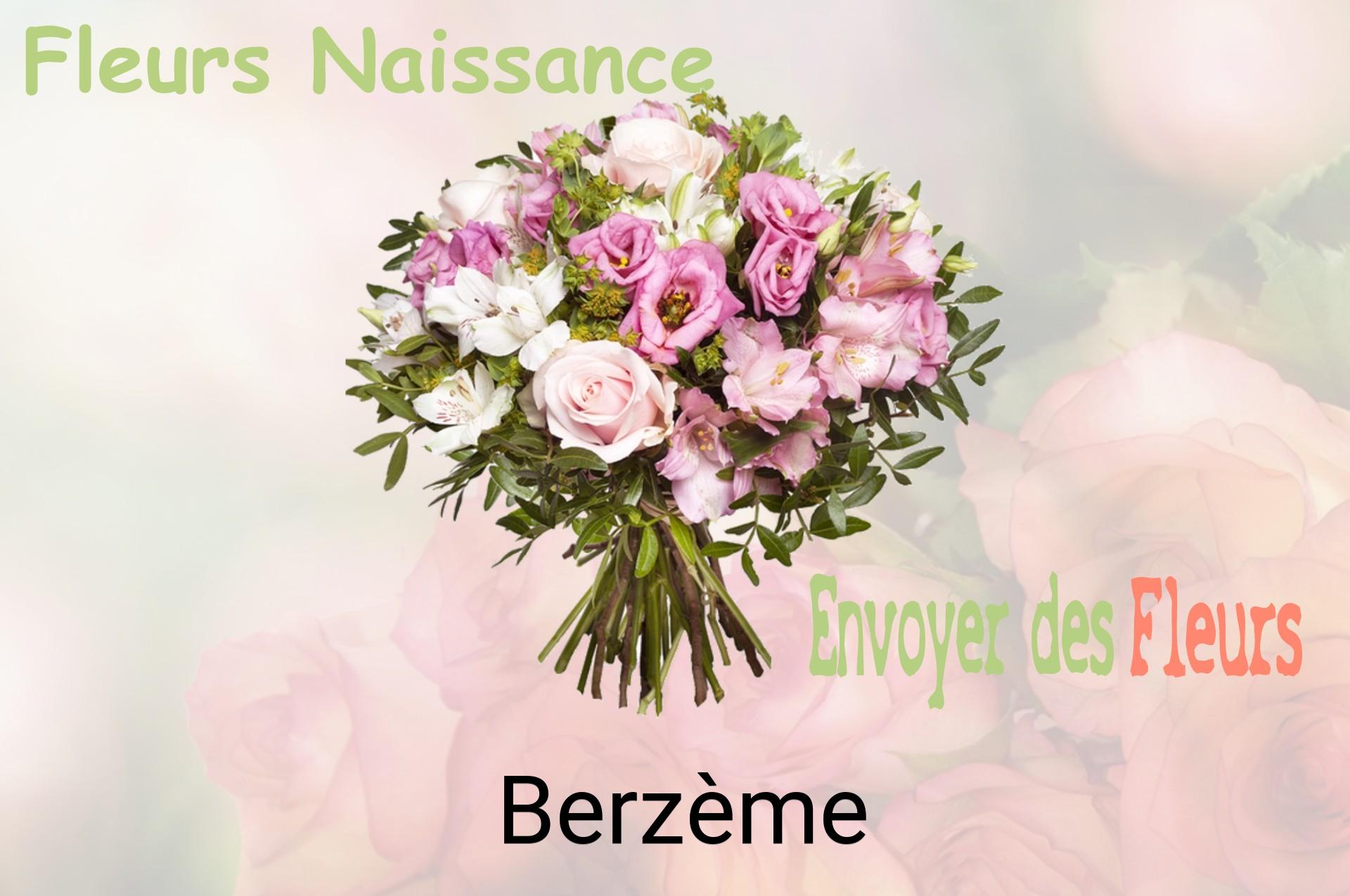 Bouquet de fleurs de naissance livré à Berzème